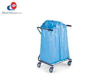 Immagine di Carrello in tubolare - Portasacco 2x120 litri